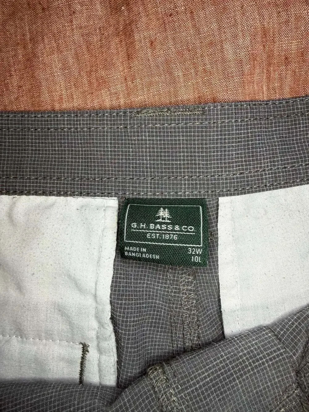 G.H. Bass & Co. For Hard Service Grid Pattern Shorts 32W